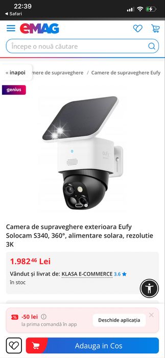 Vand camera EUFY noua