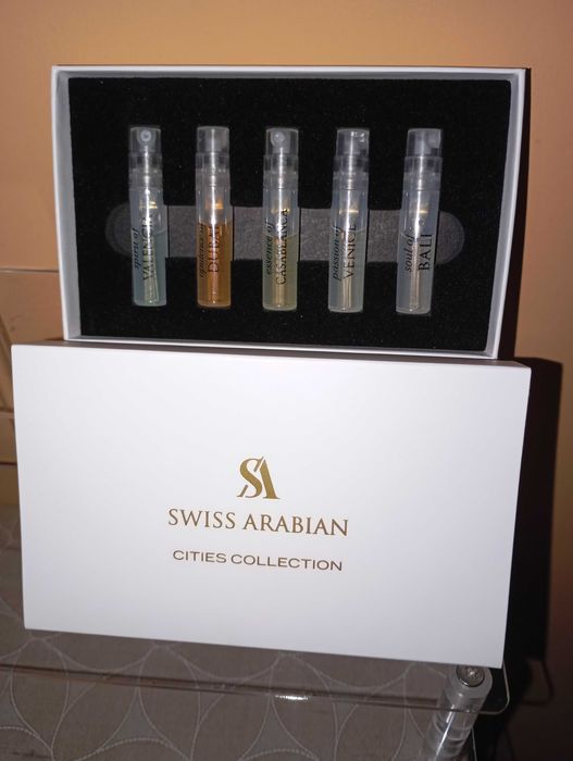 Мостри за парфюм Swiss Arabian. Cities Collection.