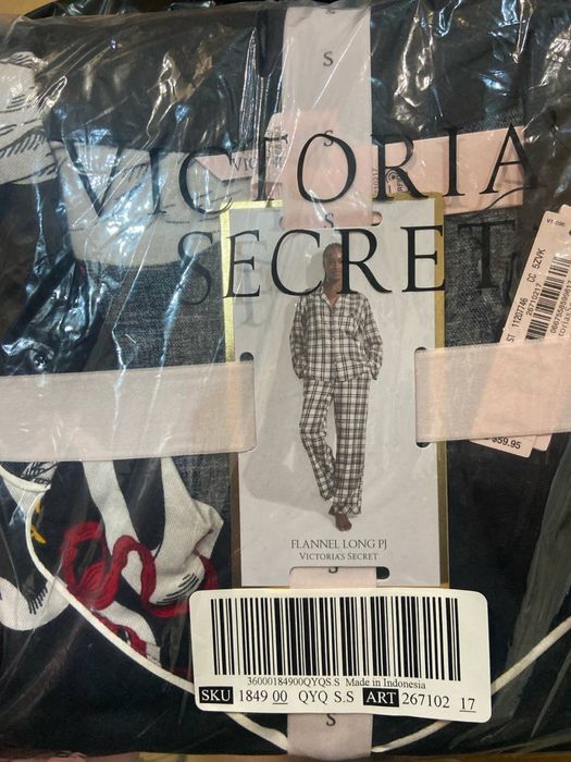 Pijamale Victoria's Secret de dama, bumbac, flanel Pijama XS S M