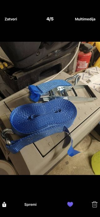 Колан за укрепване на товари с Тресчотка - 10 метра/5 тона.