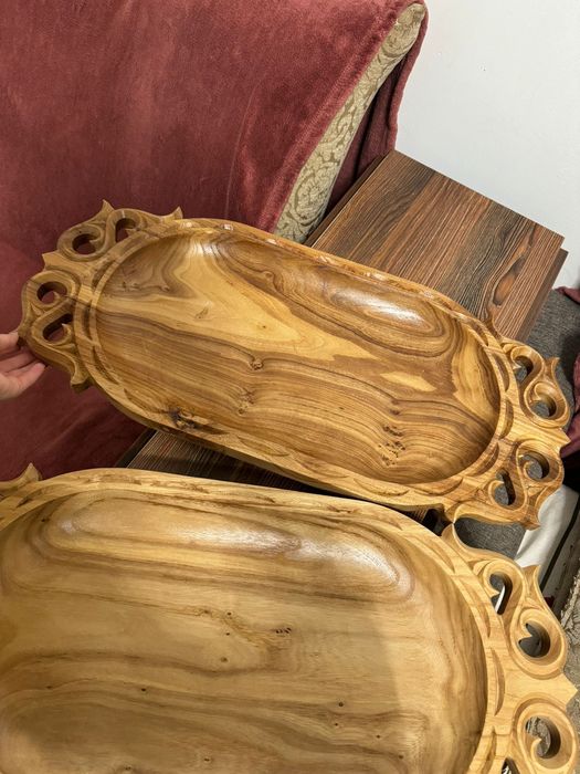 Астау таза ағаштан жасалған 2 табақ