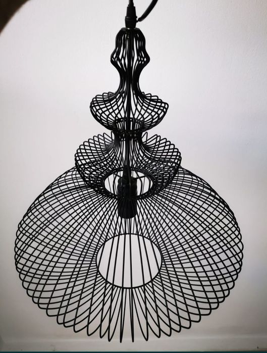 Vând lampadar lustra candelabru otel model deosebit+bulb mare