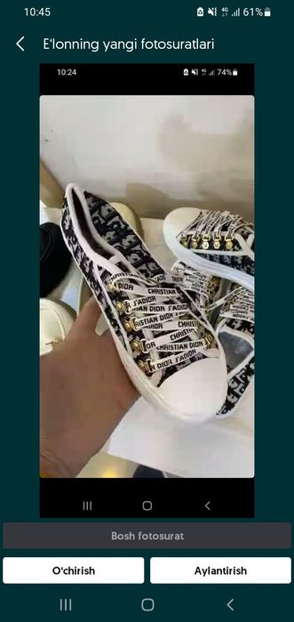 Dior krasovka sifati zo'r