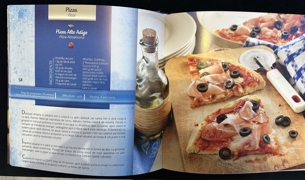 Carte culinara Galbani cu retete italiene