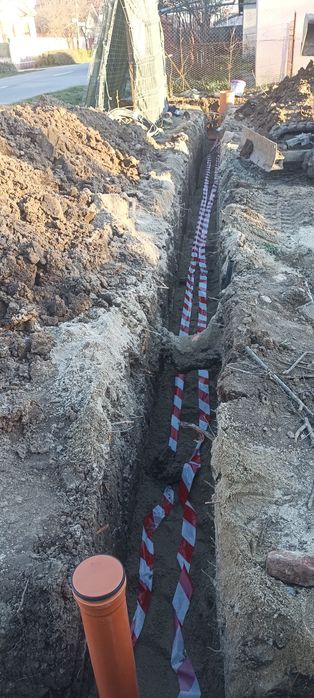 Execut branșament apa si canalizare,montaj fosa septica si drenaj