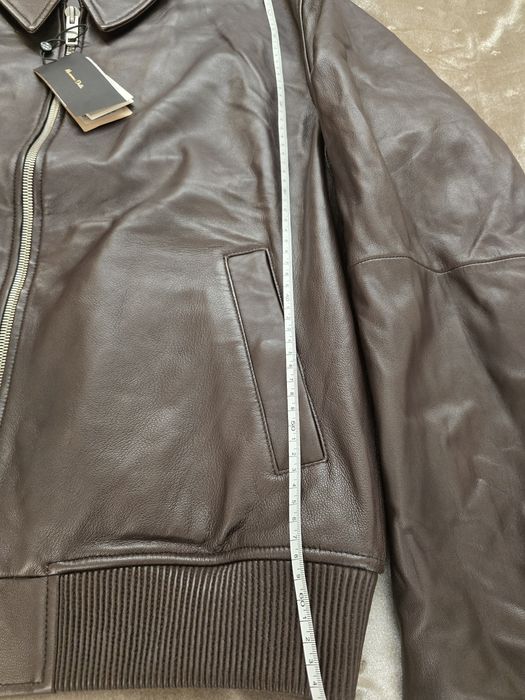 geaca piele naturala nappa Marimea M de la Massimo Dutti