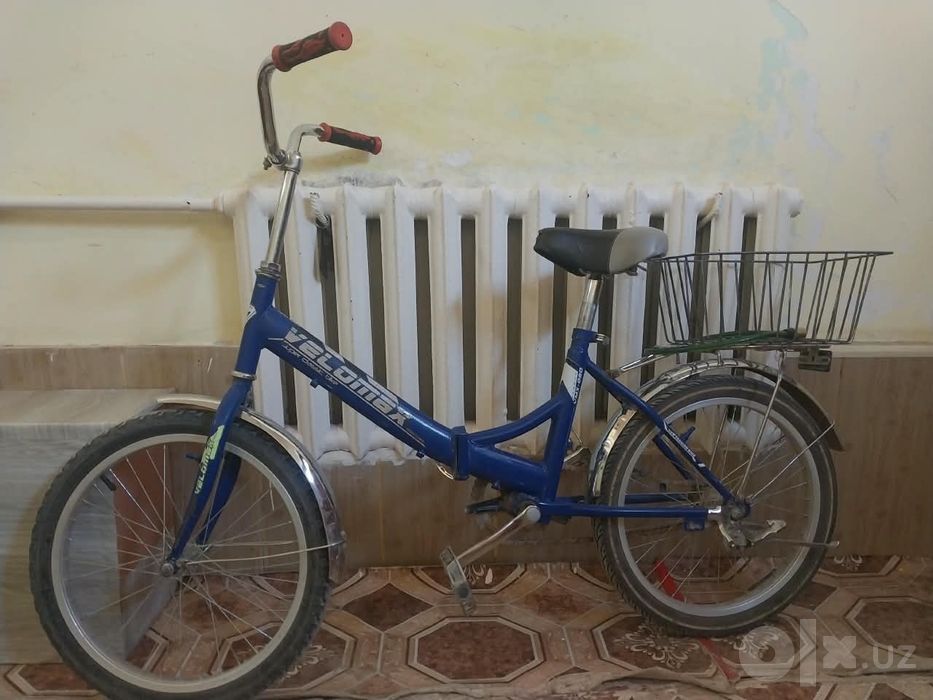 Велосипед синий'