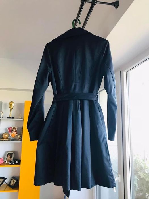 Trench Asos bleumarin