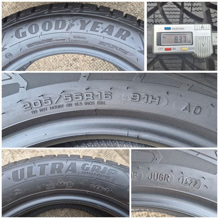 O bucată 205/55 R16 M+S iarnă - una Dunlop Goodyear