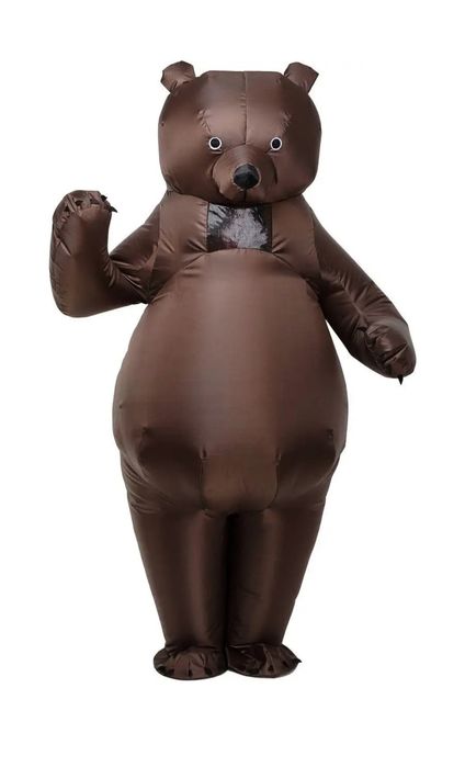 Карнавальный праздничный костюм Медведь надувная кукла