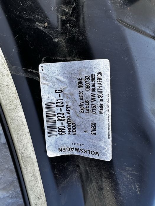 Capotă motor vw polo 6r.