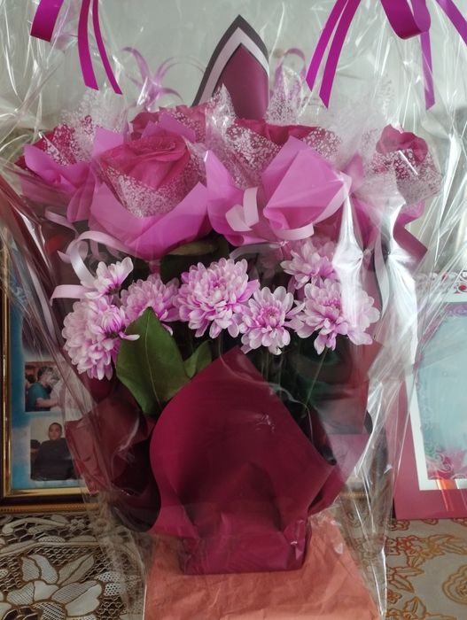 Цветы  с оформлением