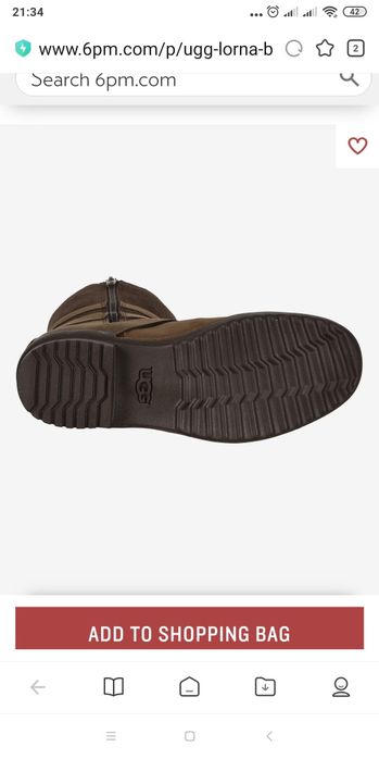 Ugg 34-35 теплые сапоги