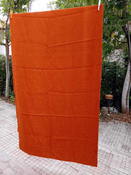 Пердета винтидж - ангелчета, оранжево, зелено, червена завеса, лампа