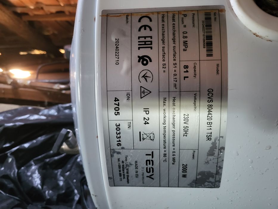 Boiler termoelectric