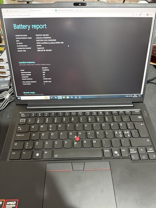 Lenovo E14 gen 7 16gb ddr5 512ssd