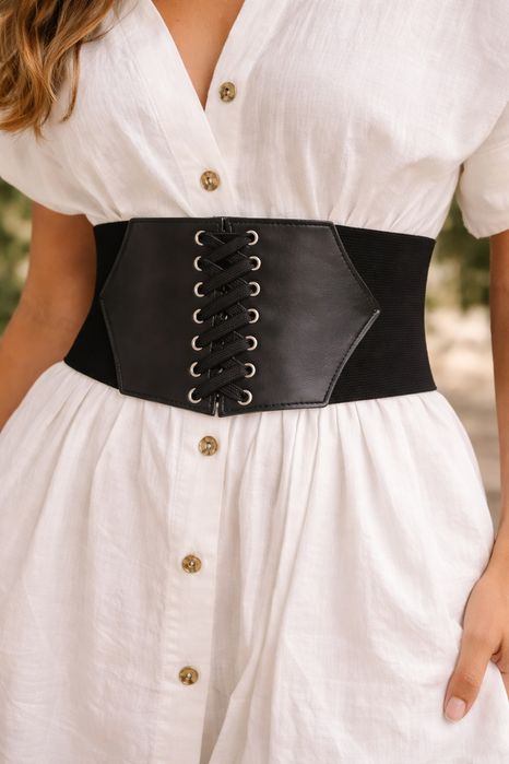 Centură lată elastică,stil modern