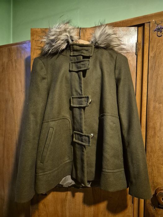 Зелено палто ZARA