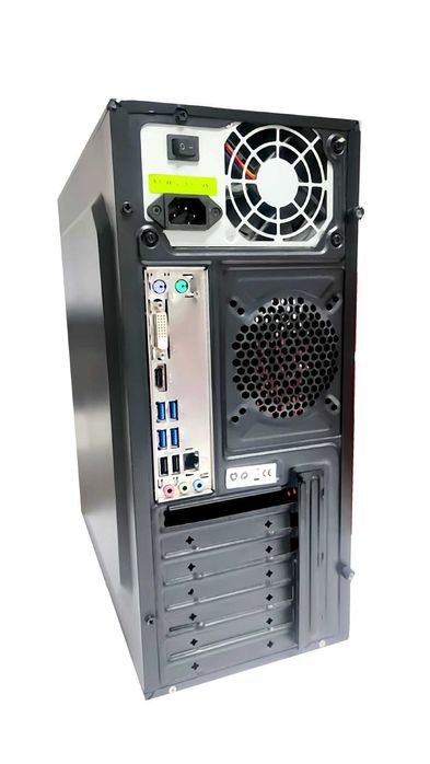 Sistem Complet PC Ryzen + Monitor 24" + Windows 11, Office 2024, Birou