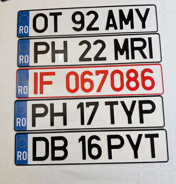 Numere auto  placute auto personalizate ornamentale