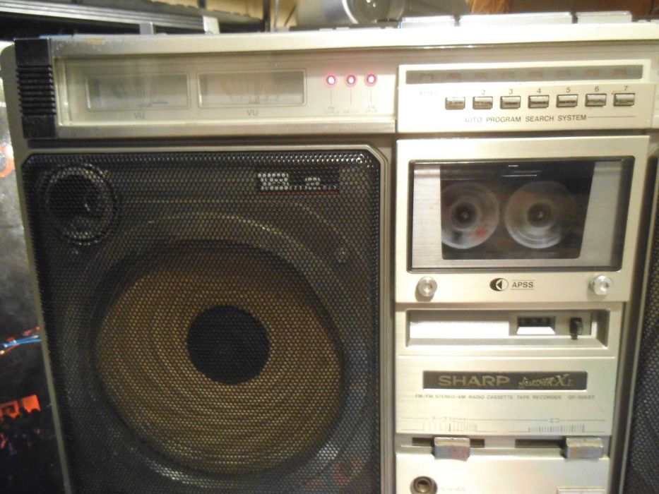 SHARP【The SEARCHE XL GF-505ST】動作品★1979年◆ Sharp GF-505ST /la 230V/Woofers 18cm/Stereo Cass Recorder Pitesti