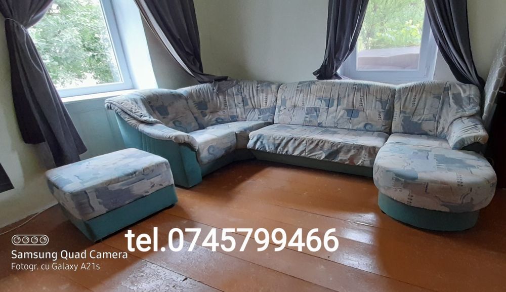 Vând colțar mare extensibil, curat, stare bună, preț 750 lei neg, tel.0745799466
