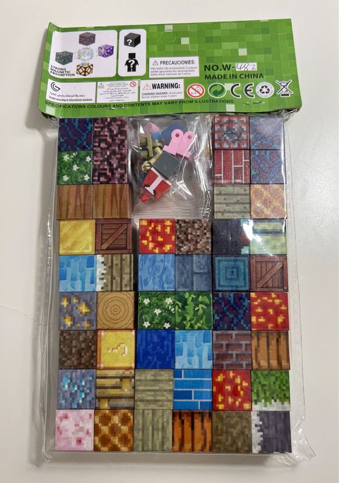 Cuburi Magnetice Minecraft (48 / 80 / 140 bucati)