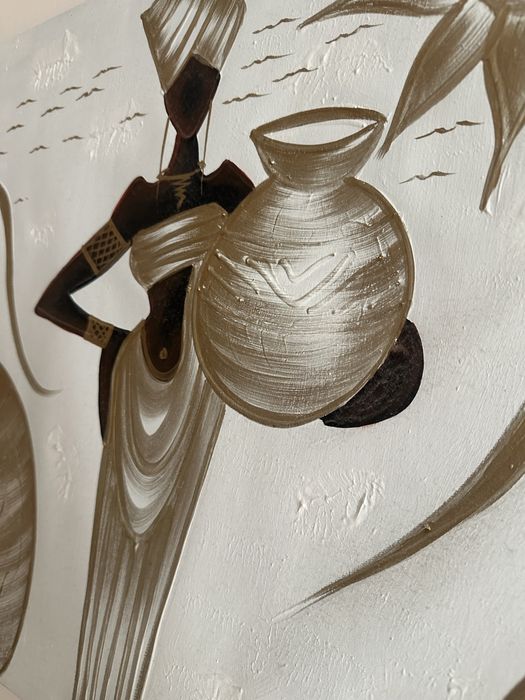 Картина из доминиканы, статуэтка нефертити