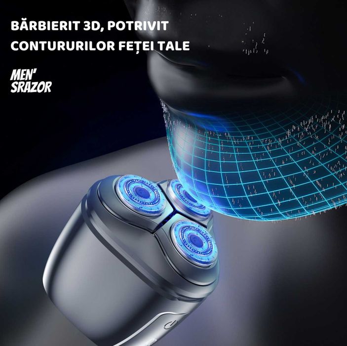 Aparat de Ras Electric, Shaver, Umed/Uscat,  Capete Flexibile 360°