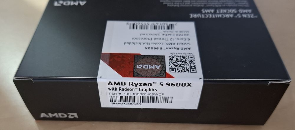 Procesor sigilat  AMD Ryzen 5 9600X, 3.90GHz, Socket AM5, Box