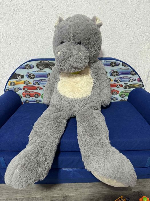 Плюшена играчка хипопотам, лъв, хъги лъги и възглавничка