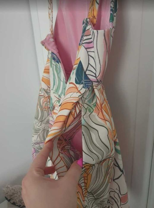 Salopeta mini tip rochie, H&M, marimea 38