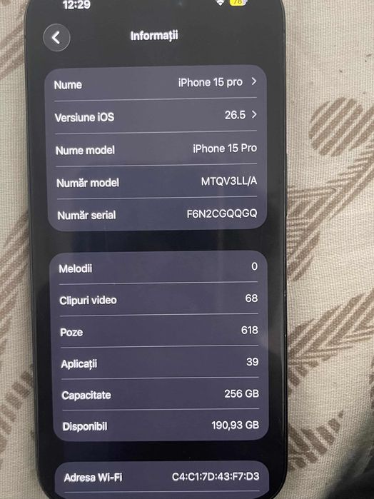 iPhone 15 pro stare foarte bună fac schimb cu trotineta kukirin g2,G3