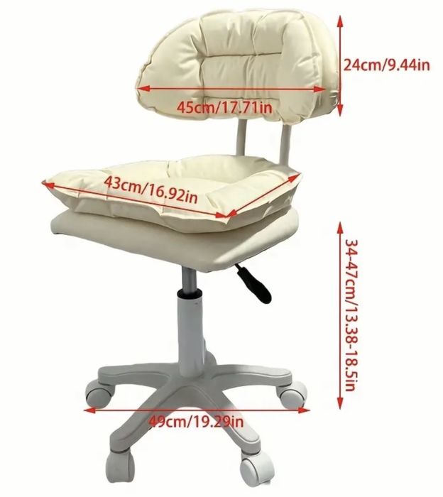 Квадратна табуретка за салон и спа с високоеластична възглавница