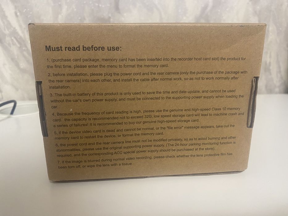 Cameră auto dublă față + interior – HD