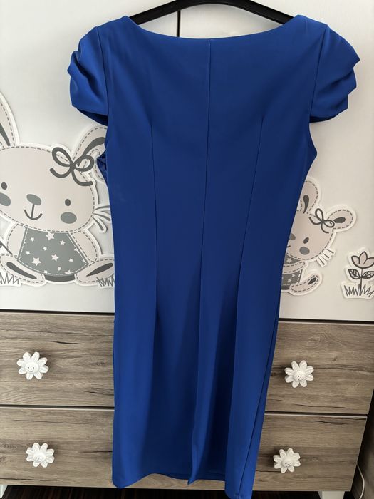 Дамска рокля в турско син цвят