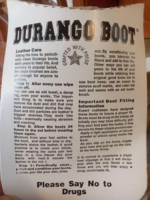 Cizme stil cowboy Durango nr.41