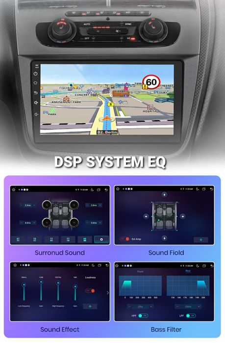 Navigatie Android dedicata SEAT ALTEA/TOLEDO (2004-2015)