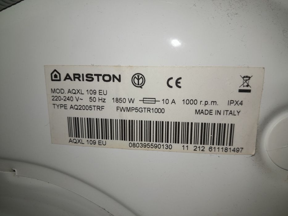 Пералня ARISTON AQXL 109 за части
