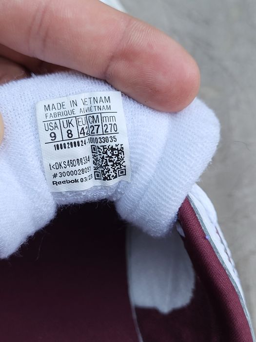 Кроссовки reebok (кожа)