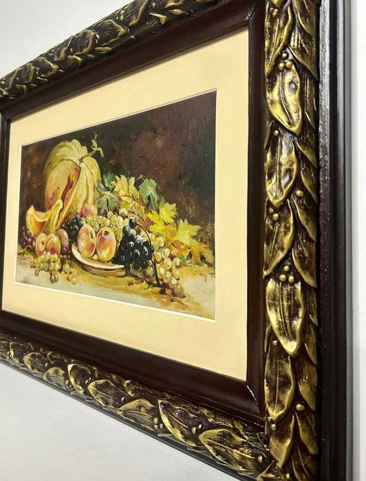 Toader Schipor Tablou Fructe de toamnă + album, pictura ulei rama lemn