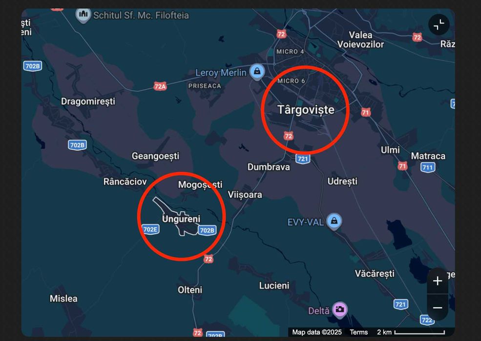 De vânzare – Teren intravilan Ungureni, jud. Dâmbovița – peste 6000 m²