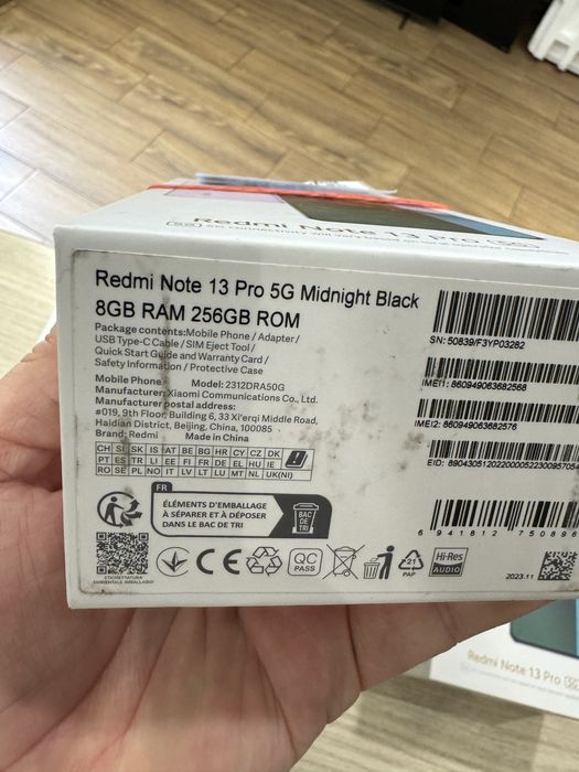 Xiaomi Redmi Note 13 Pro 5G 256gb nou sigilat