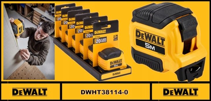 Ролетка Dewalt 5м  DWHT38114