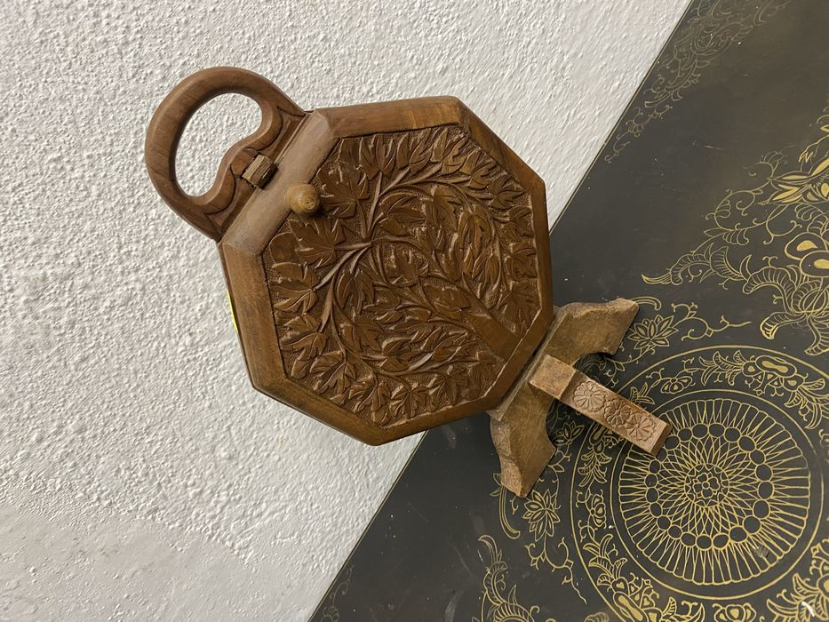 Сгъваем поднос от тиково дърво