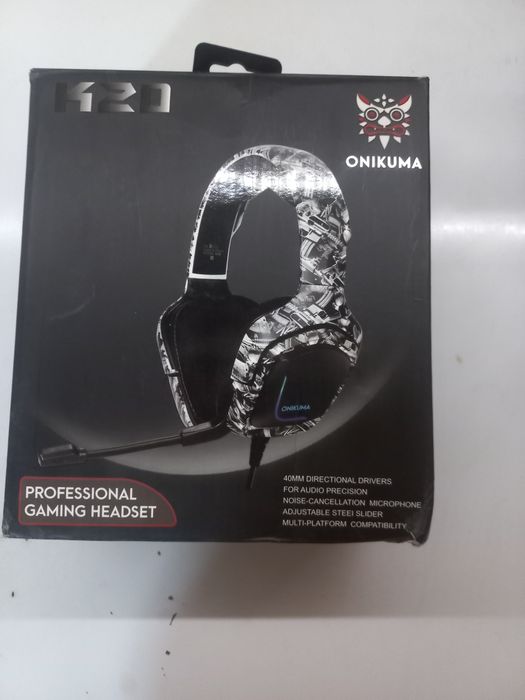 Геймърски слушалки ONIKUMA - сив камуфлаж