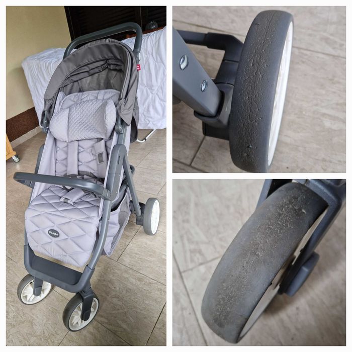 Carucior Euro-Cart FLEX omologat pana la 22 kg 0 - 36 luni, Gri