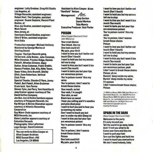 CD Alice Cooper - Trash 1989