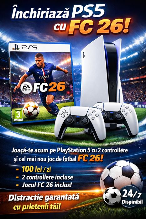 Inchiriez PS5 cu FC26