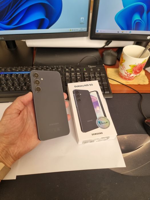 Samsung A55 5G 8/128gb(2025)iwlawi zur aybi yuq tozza telefon